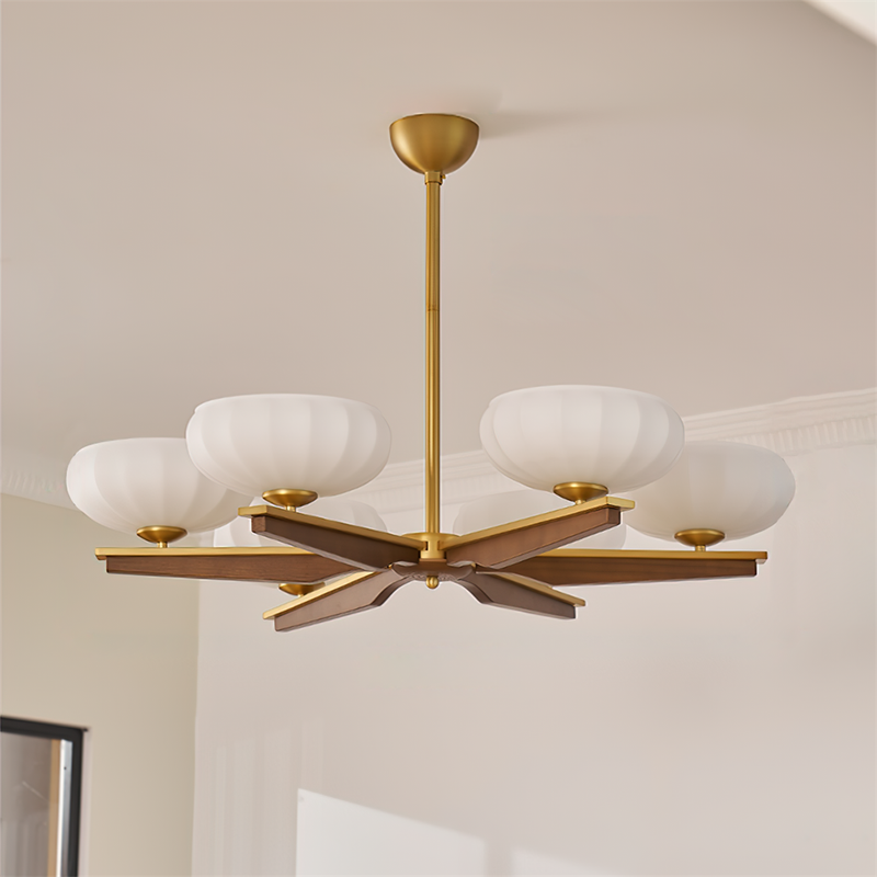 Reya Wood Chandelier – detail 2