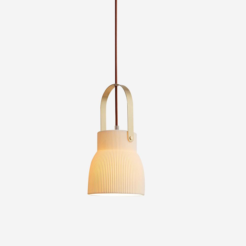 Ribbed Ceramic Pendant Lamp - Docos