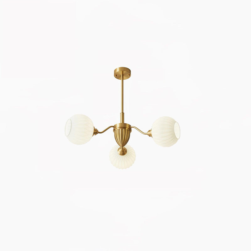 Ribbed Glass Ball Chandelier – detail 15
