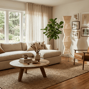 Japanese Rice Paper Floor Lamp