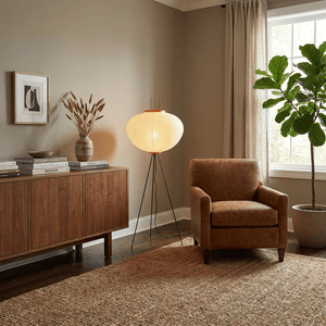Japanese Rice Paper Floor Lamp