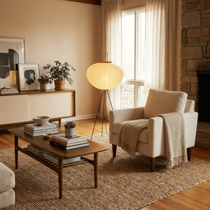 Japanese Rice Paper Floor Lamp