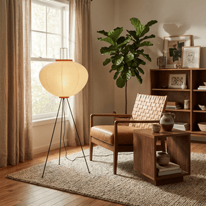 Japanese Rice Paper Floor Lamp