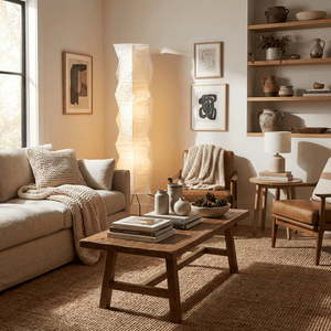 Japanese Rice Paper Floor Lamp