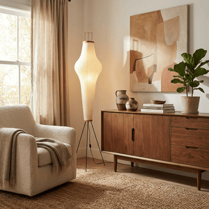 Japanese Rice Paper Floor Lamp
