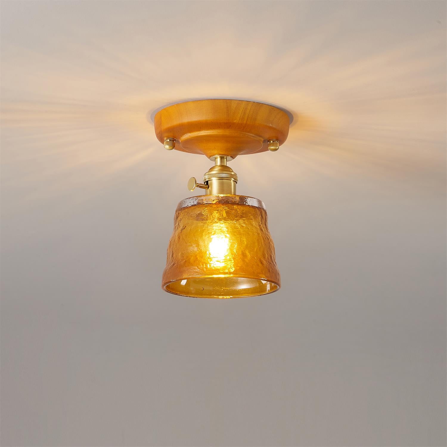 Rino Glass Ceiling Light