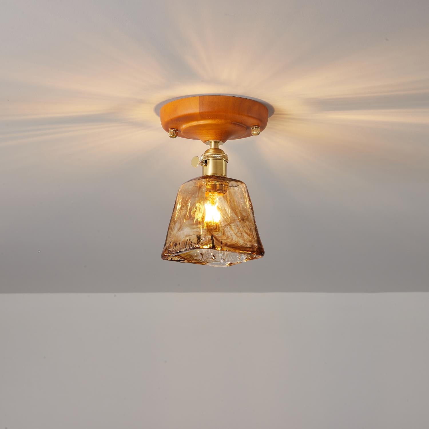 Rino Glass Ceiling Light