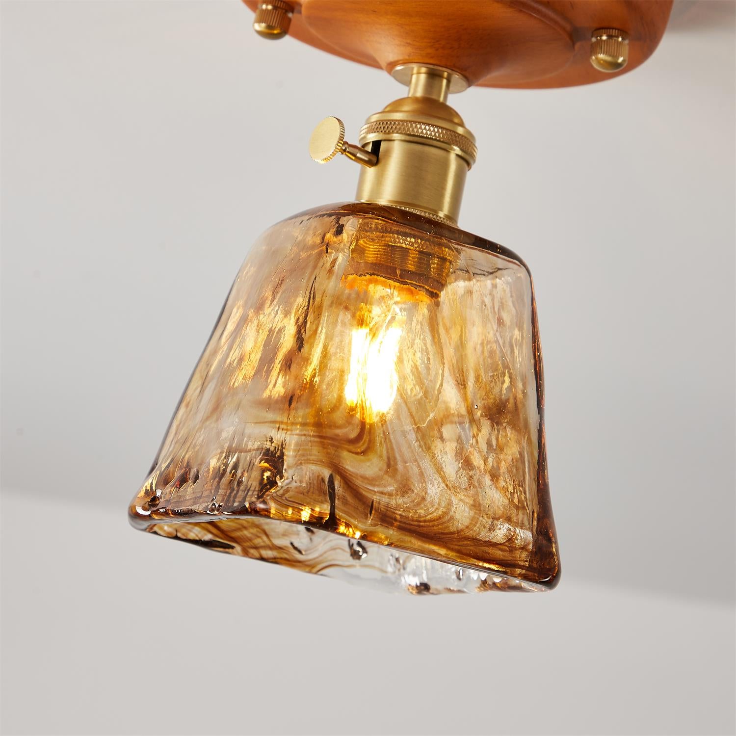 Rino Glass Ceiling Light