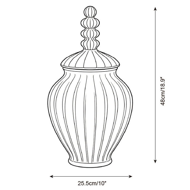 Rivelle Ceramic Vase — Dimension drawings 1