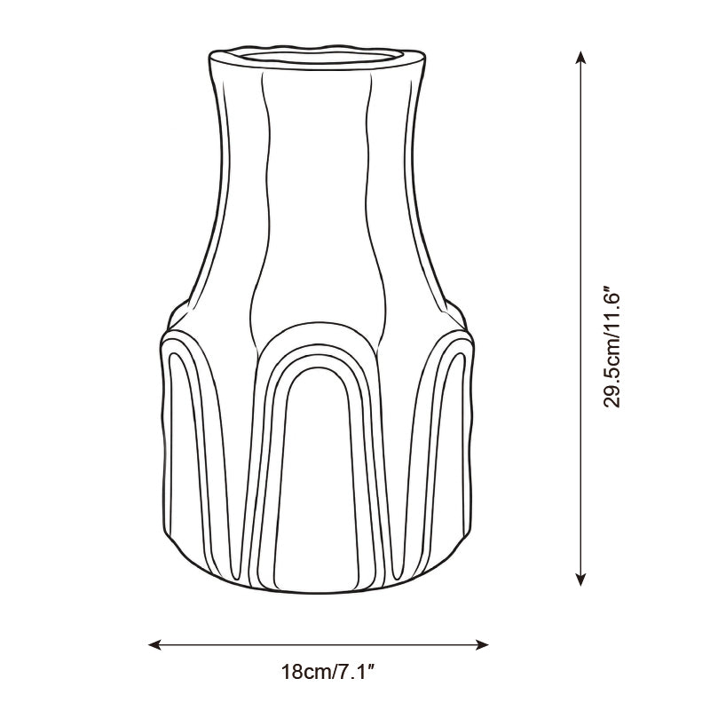 Rivelle Ceramic Vase — Dimension drawings 3