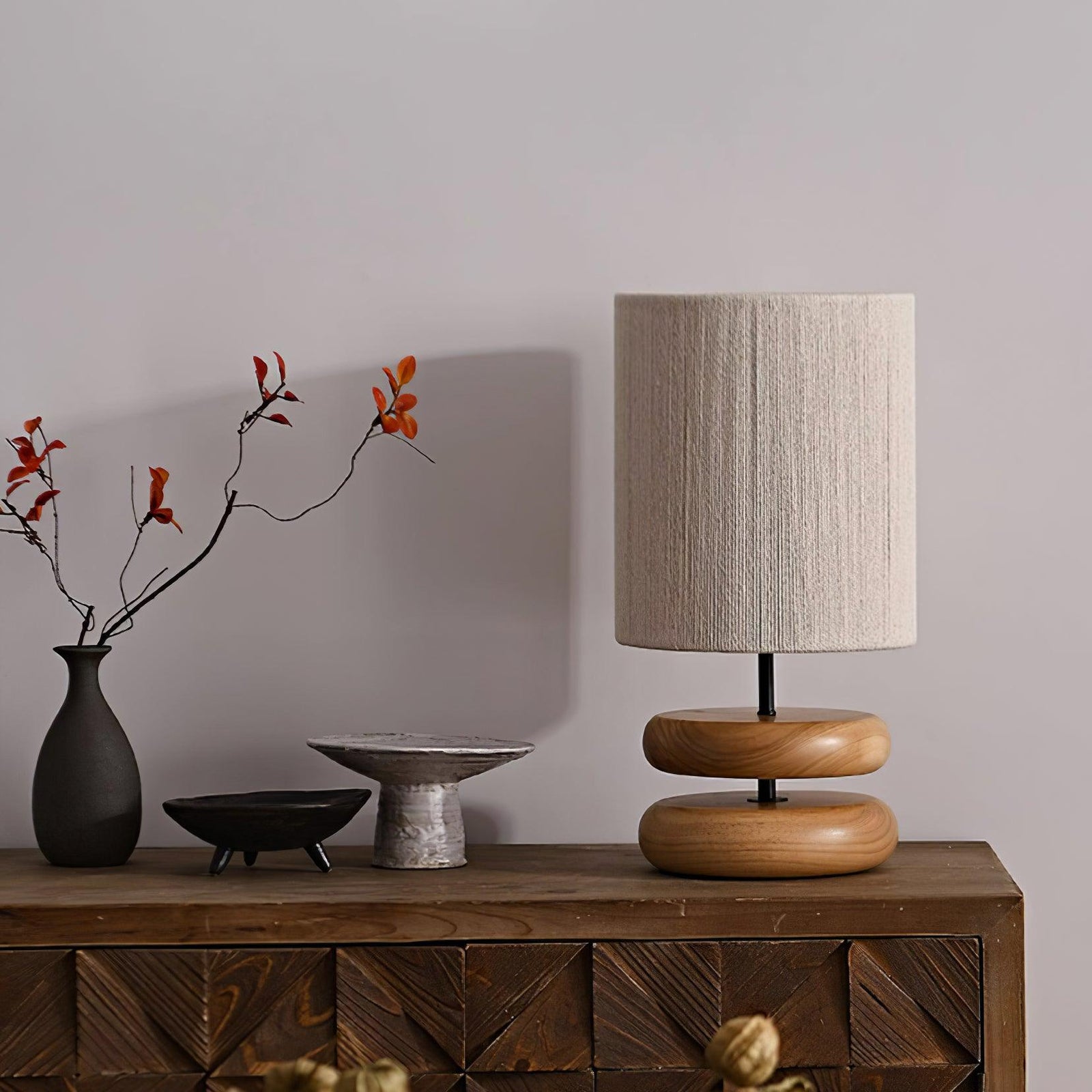Wooden Modern Bedroom Table Lamp - Docos