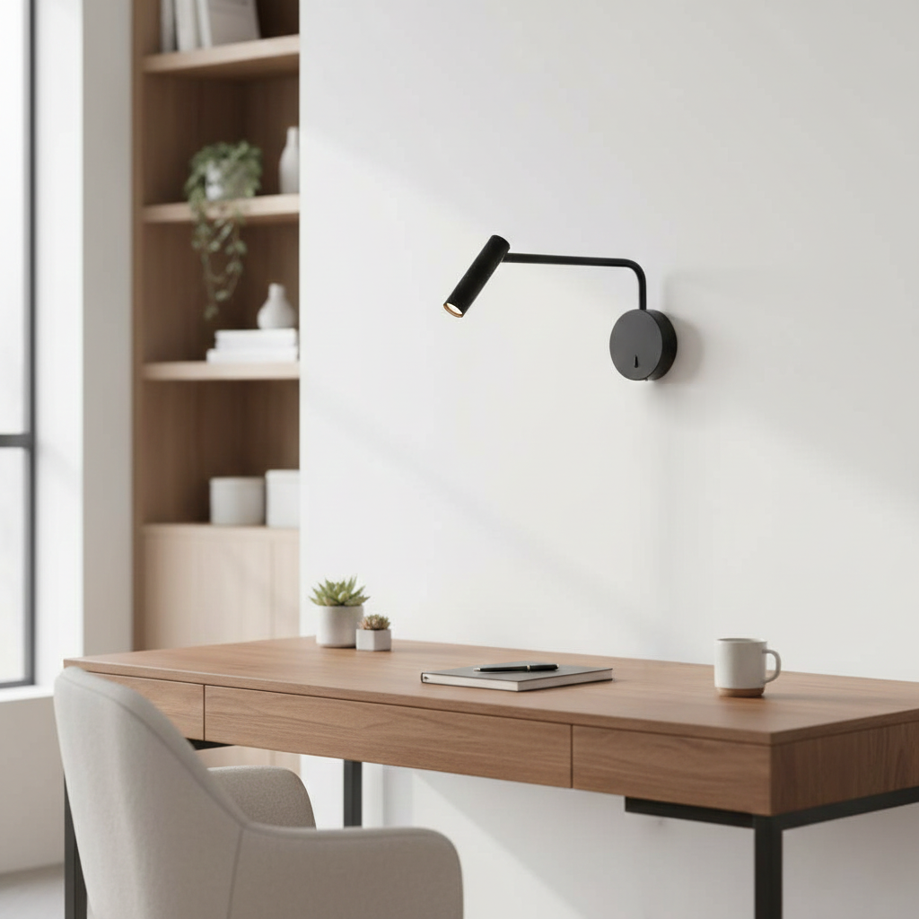 Lámpara de pared de lectura Rizo 