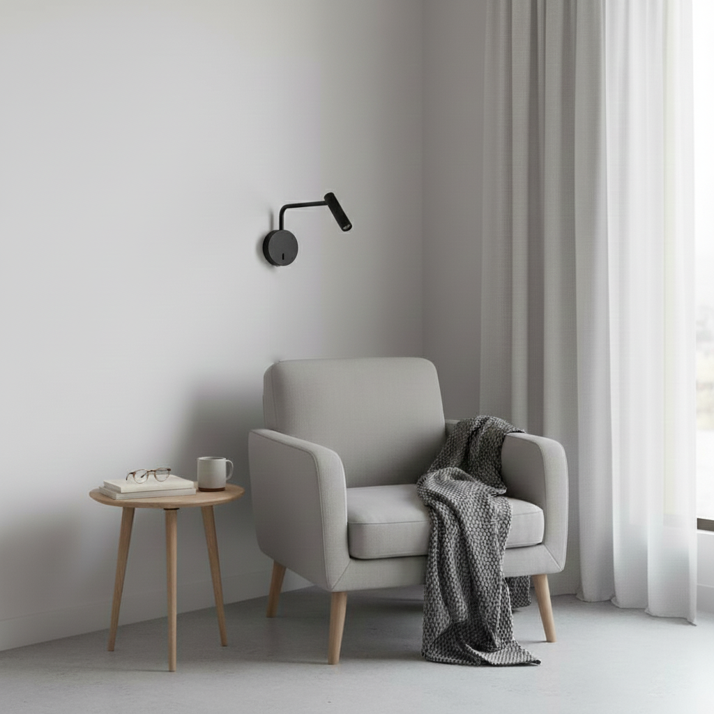 Lámpara de pared de lectura Rizo 