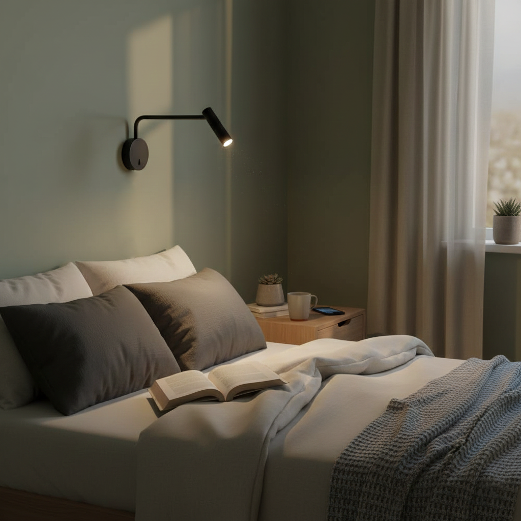 Lámpara de pared de lectura Rizo 