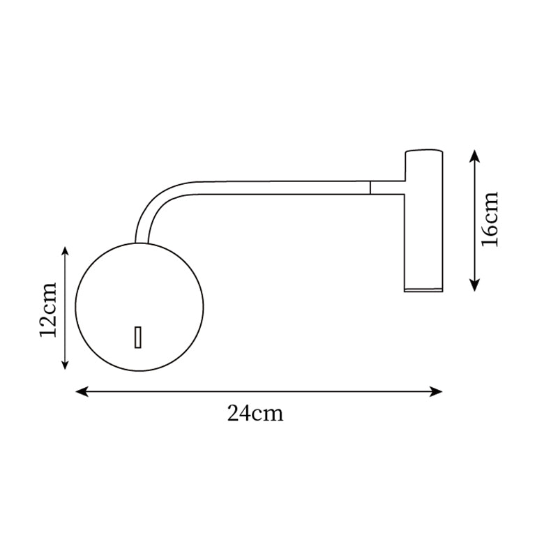 Rizo Reading Plug In Wall Lamp