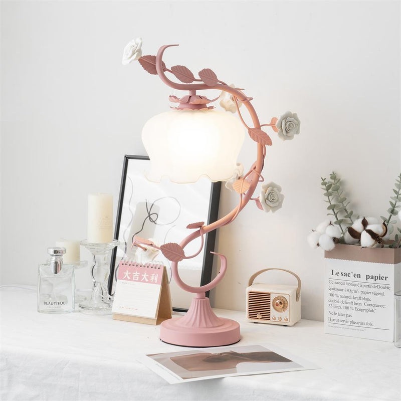 Ron Rose Flower Table Lamp 12.2″- 20.8″ - Docos