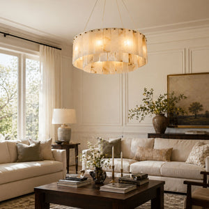 Rock Alabaster Chandelier