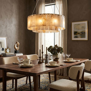 Rock Alabaster Chandelier