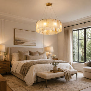 Rock Alabaster Chandelier