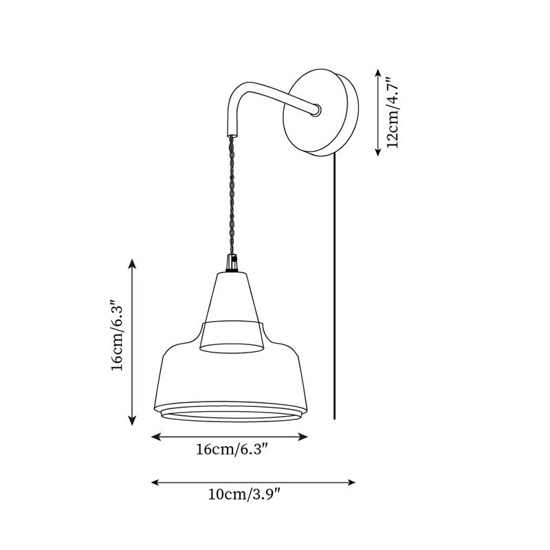 Rockford Plug In Wall Lamp