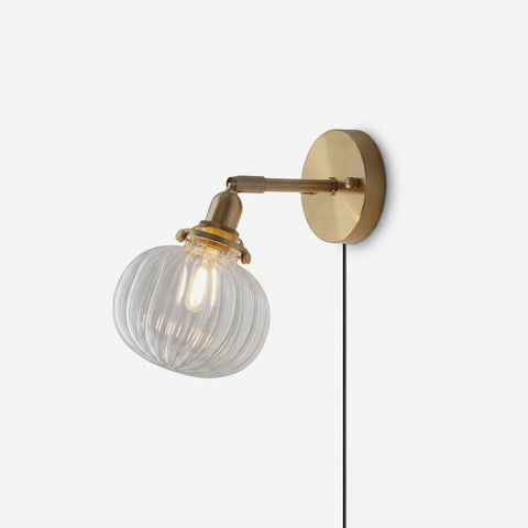 Rodo Glass Plug In Wall Lamp