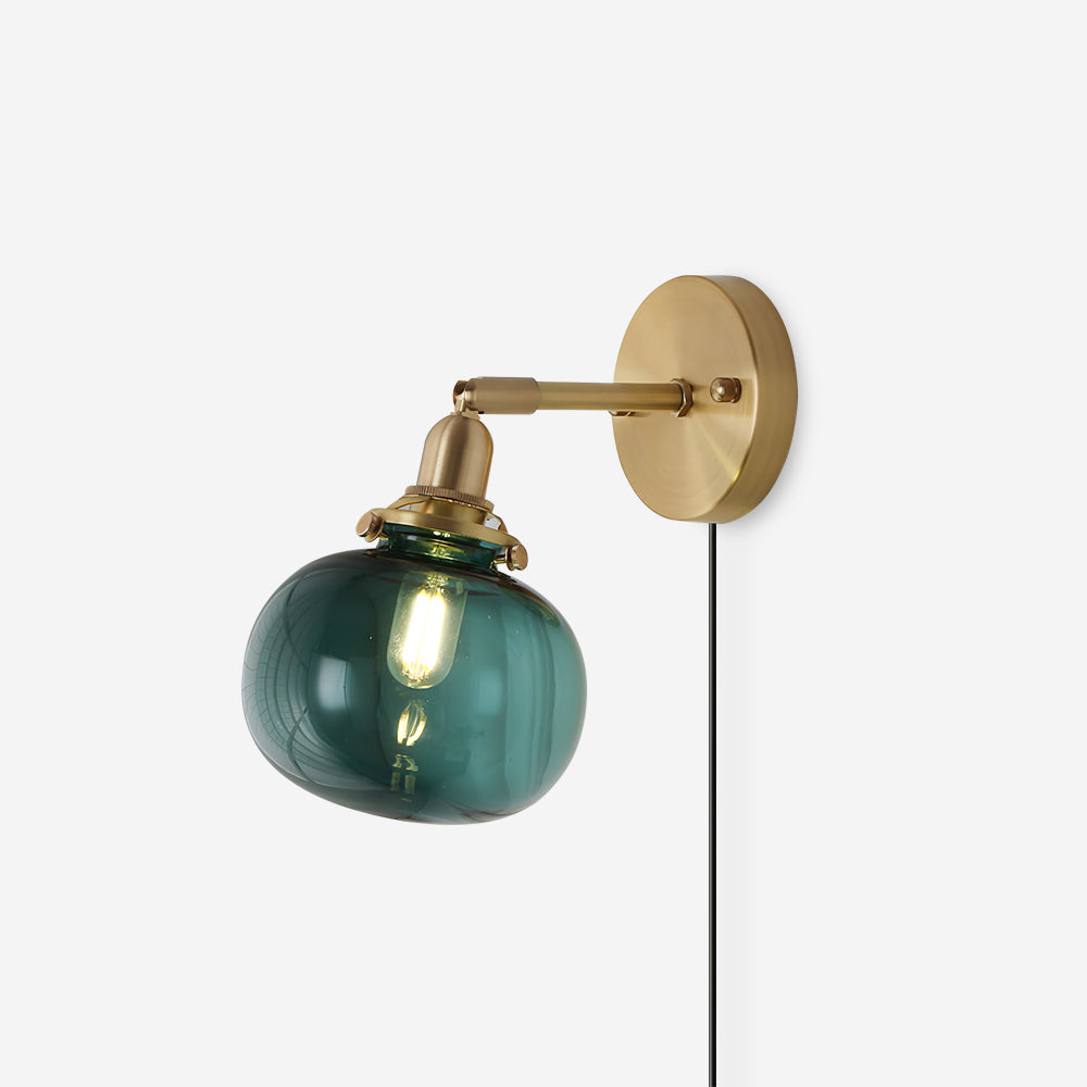 Rodo Glass Plug In Wall Lamp