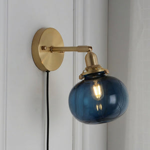 Rodo Glass Plug In Wall Lamp
