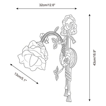 Rosaline Wall Sconce — Dimension drawings 1