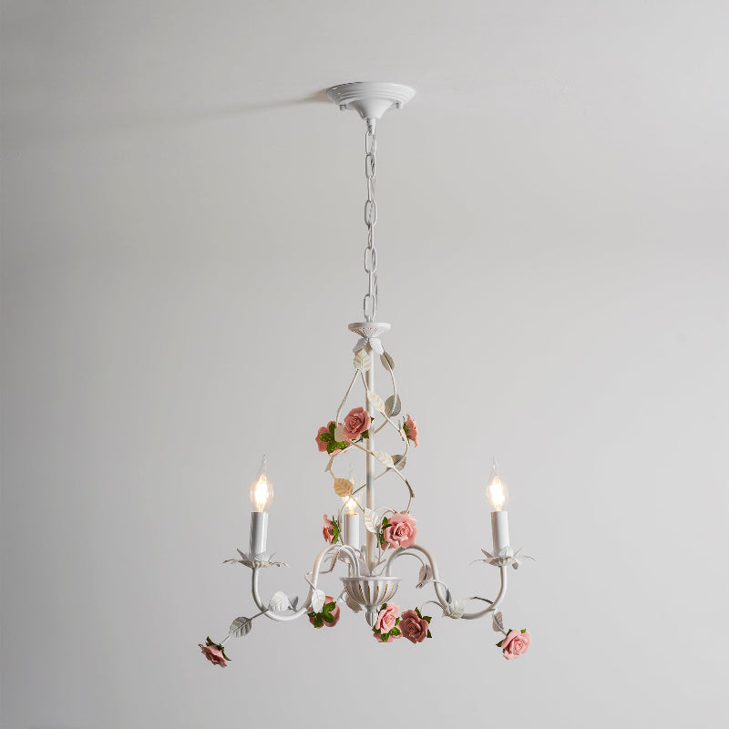 Rose Flowers Chandelier