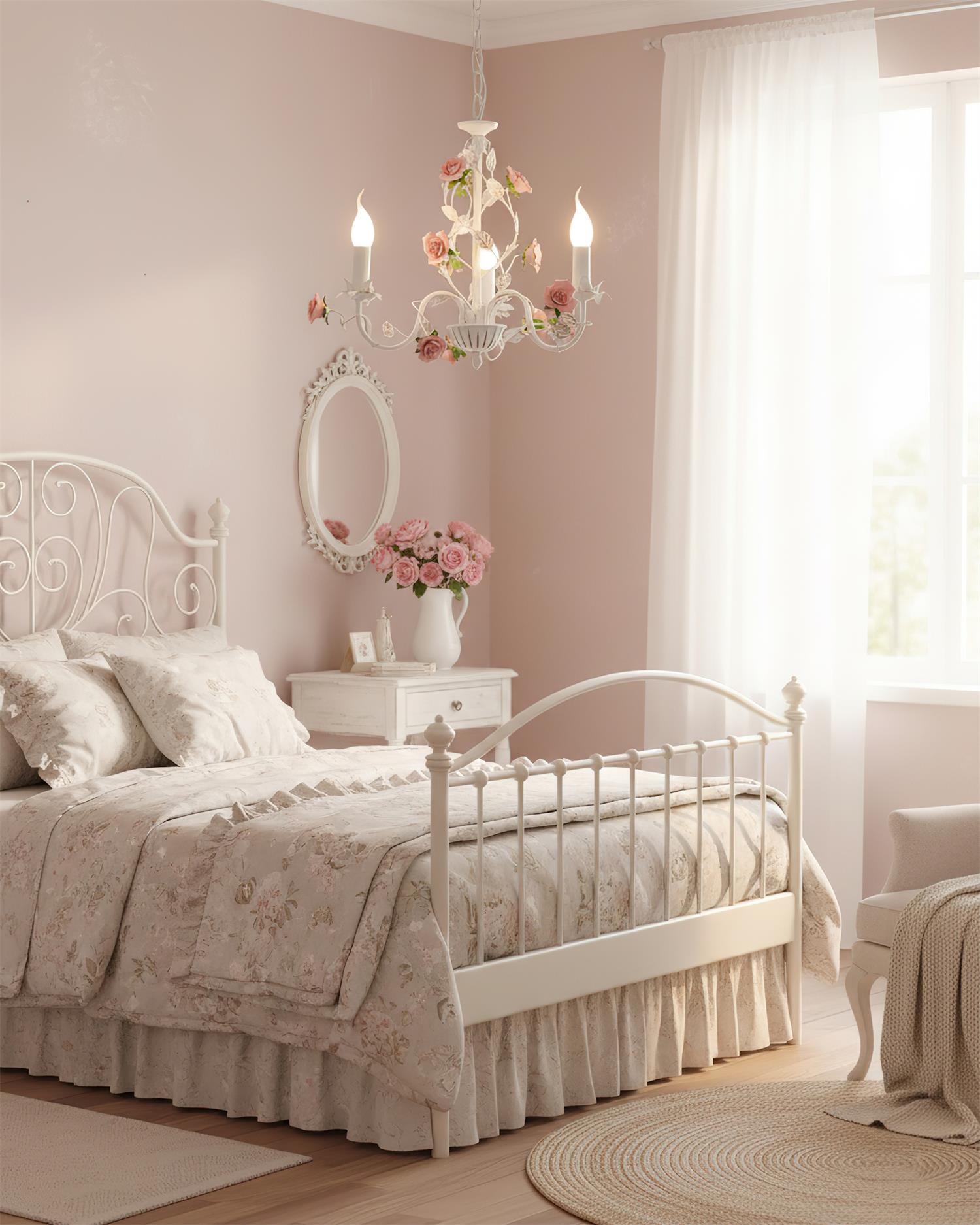 Rose Flowers Chandelier