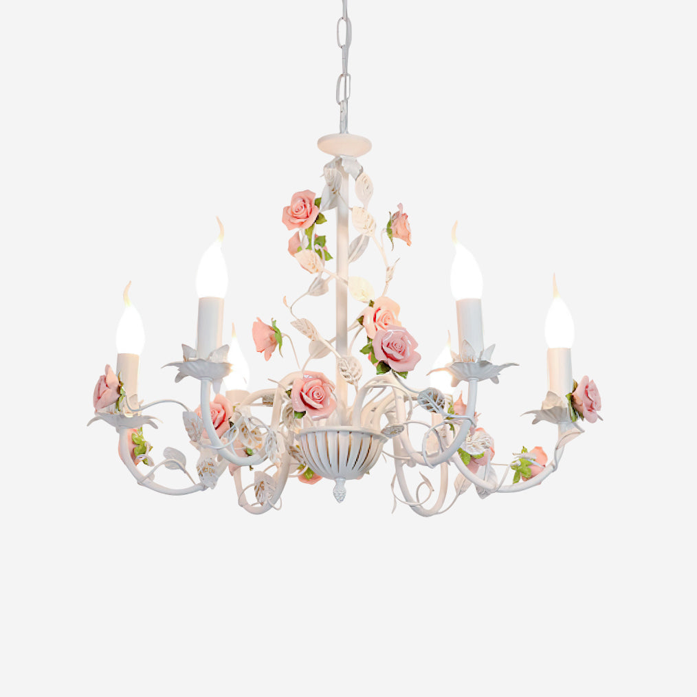 Rose Flowers Chandelier