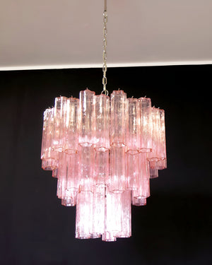 Rose Tubes Glass Chandelier