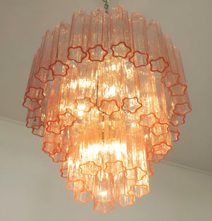 Rose Tubes Glass Chandelier