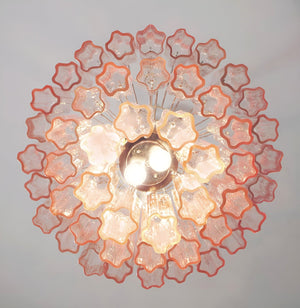 Rose Tubes Glass Chandelier