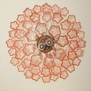 Rose Tubes Glass Chandelier