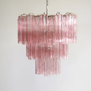 Rose Tubes Glass Chandelier