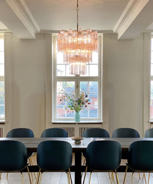 Rose Tubes Glass Chandelier
