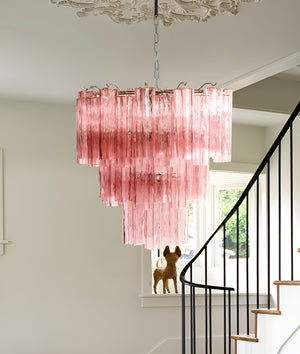 Rose Tubes Glass Chandelier