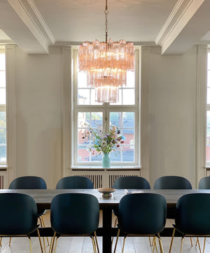 Rose Tubes Glass Chandelier