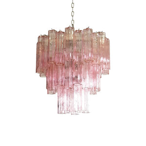 Rose Tubes Glass Chandelier