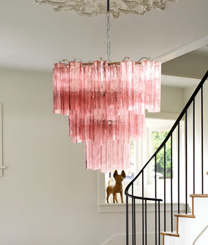 Rose Tubes Glass Chandelier