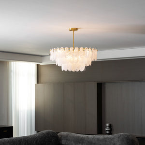 Round Cloud Glass Chandelier