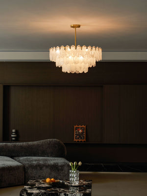 Round Cloud Glass Chandelier