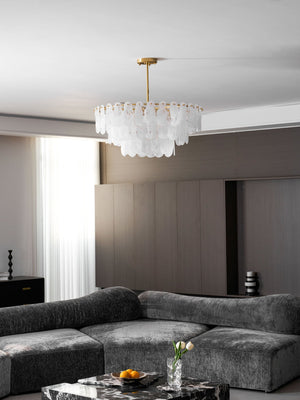 Round Cloud Glass Chandelier