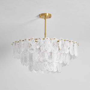 Round Cloud Glass Chandelier