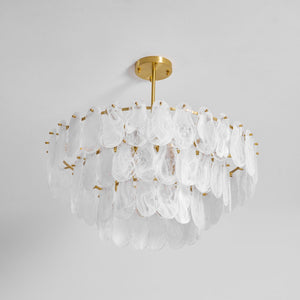 Round Cloud Glass Chandelier