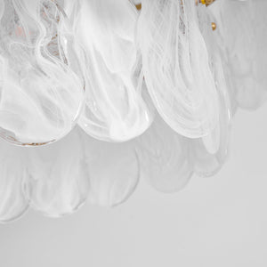 Round Cloud Glass Chandelier