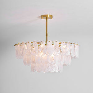 Round Cloud Glass Chandelier