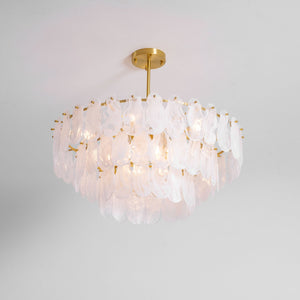 Round Cloud Glass Chandelier