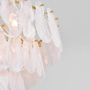 Round Cloud Glass Chandelier